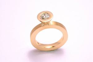 .70ct G-VS brilliant cut diamond bespoke engagement ring. Handmade by charmian beaton design
