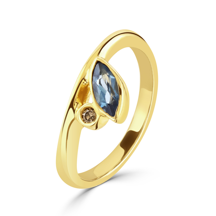 Topaz Harmony gold ring by charmian beaton