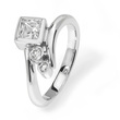 Jasmine - contemporary 0.50ct diamond engagement ring